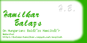 hamilkar balazs business card